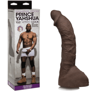 Prince Yahshua Ultraskyn 10.5-inch Realistic Cock Huge Dildo - Chocolate