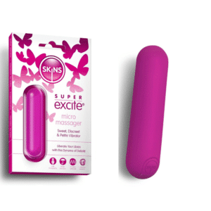 Skins Super Excite Rechargeable Bullet Vibrator Multi-Speed Clitoral Sex Toy