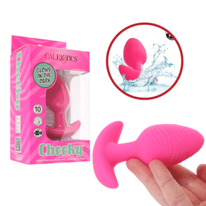 Cheeky Vibrating Giow-In-The-Dark Butt Plug Rechargeable Anal Vibrator