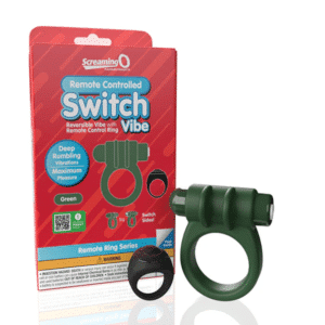 Screaming O Switch Rechargeable Vibrating Penis Ring With Remote-Control Vibrator