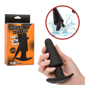 Rock Bottom Vibrating Rechargeable Anal Butt Plug Travel-Lock Adult Sex Toy