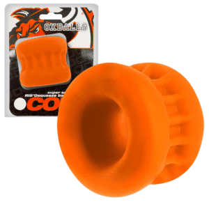 Testicles Enhancer Silicone Ballstretcher - Orange Ice