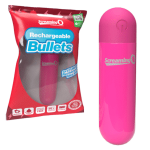 Waterproof Rechargeable Bullet Vibrator – Pink