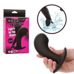 Rock Bottom Vibrating Rechargeable Anal Butt Curved Plug Prostate Stimulator