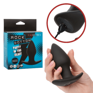 Rock Bottom Vibrating Anal Butt Plug Rechargeable Probe Adult Sex Vibrator