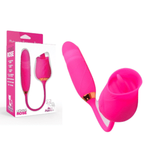 Pink Pussycat Vibrating Licking Clitoral Rose Multi-Speed Rechargeable Vibrator