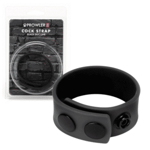 Sex Delay Silicone Male Penis Strap - Black