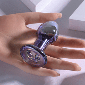 Pb Jewels Petite Glass Butt Plug Beaded Shaft Travel-Friendly Sex Toy