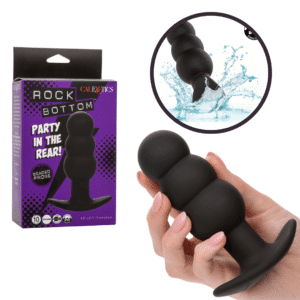 Rock Bottom Rechargeable Vibrating Beaded Probe Multi-Function Adult Butt Plug