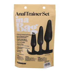 In A Bag Anal Trainer Kit Beginner-Friendly Easy Insertion Tapered Tip Butt Plug