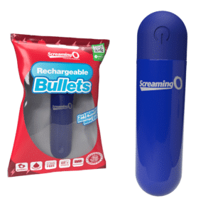 Waterproof Rechargeable Bullet Vibrator - Blue