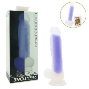 Hands-free Suction Cup Dildo in Blue