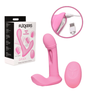 Flickers Flicking G-Spot Vibrator with Remote Control Rechargeable Sex Toy