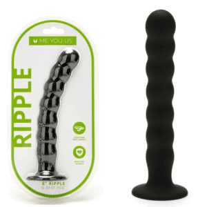 G-spot Silicone 8-inch Big Pegging Dildo Black