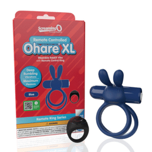 Screaming O XL Rabbit Penis Ring With Remote Control Multi-Speed Sex Toy Vibrator