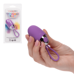 Bullet Vibrator with Removable Silicone Sleeve - Purple