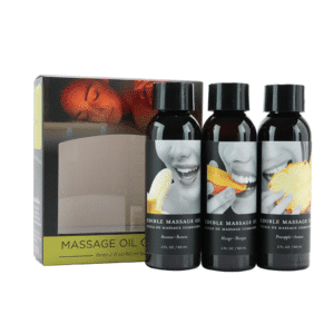 Hemp Seed Flavored Moisturizer Edible Body Massage Oil Gift Set