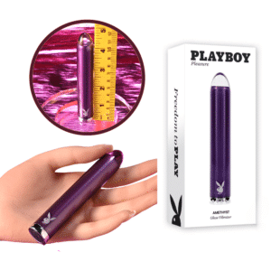 Pb Rechargeable Glass Tip Clitoral Bullet Vibrator Multi-Speed Sex Toy