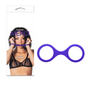 Merci Play Cuffs Purple Bondage Restraint Handcuffs Silicone Flexible Sex Toy