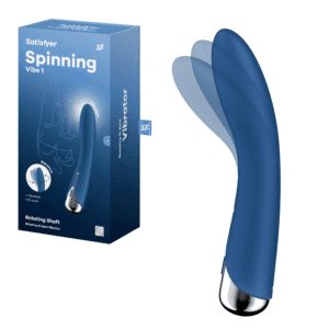 Rechargeable Waterproof Silicone G-Spot Vibrator - Blue