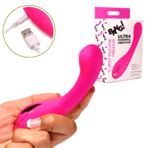 Rechargeable Flexible G-Spot Silicone Vibrator Pink