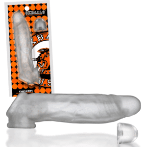 Silicone Male Penis Extender - Clear Ice