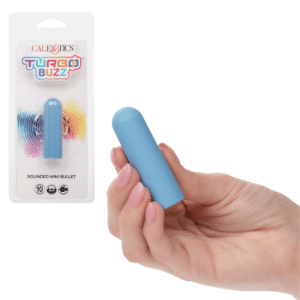 Rechargeable Waterproof Mini Bullet Vibrator - Blue