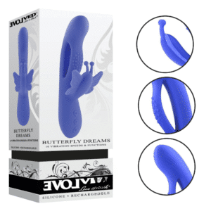 Butterfly Dreams Rechargeable G-spot Clitoral Butterfly Waterproof Vibrator