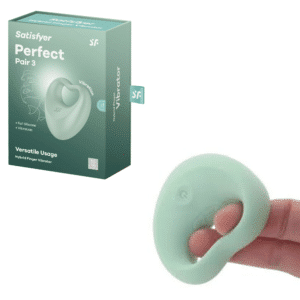 Penis Ring and Finger Vibrator - Teal