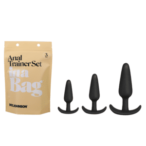 In A Bag Anal Trainer Kit Beginner-Friendly Easy Insertion Tapered Tip Butt Plug