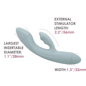 Svakom Chika Rechargeable Silicone Rabbit App Control Warming Dual Vibrator