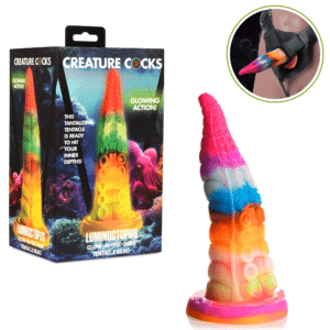 Glow-In-The-Dark Tentacle Fantasy Suction Cup Dildo