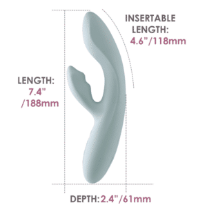 Svakom Chika Rechargeable Silicone Rabbit App Control Warming Dual Vibrator