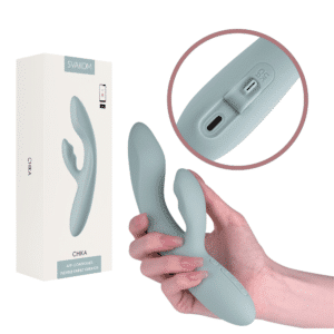 Svakom Chika Rechargeable Silicone Rabbit App Control Warming Dual Vibrator