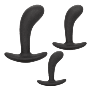 Silicone Prostate Massager Kit Beginner Friendly Anal Butt Plug Set Sex Toy