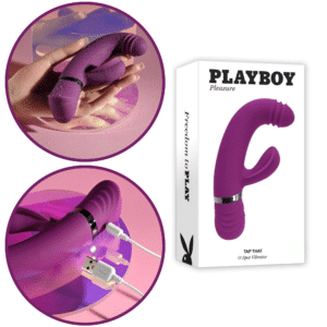 Pb Tap That Rechargeable Bunny G-Spot Curved Clitoral Rabbit Vibrator