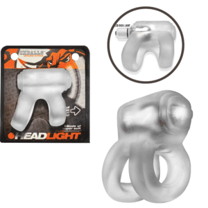 Non-Vibrating Penis Ring With Led Glow - Clear Ice