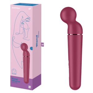 Rechargeable Waterproof Wand Vibrator - Berry