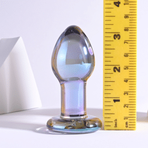 Pb Jewels Petite Glass Butt Plug Beaded Shaft Travel-Friendly Sex Toy