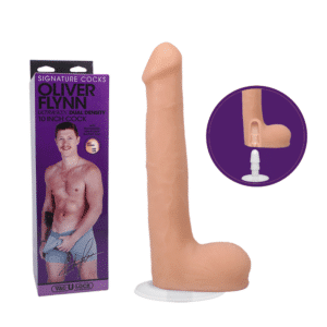 Signature Cocks Oliver Flynn Suction Cup Harness Compatible Dual Density Dildo