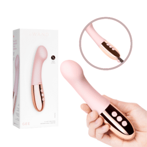 Le Wand Gee Waterproof Rechargeable Silicone G-Spot Clitoral Vibrator- Rose Gold