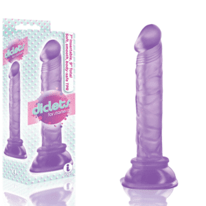 8-inch Jelly Suction Cup Dildo Purple