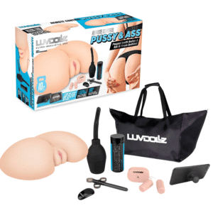 Luv Dollz Remote-Control Pussy Ass Masturbator Set Multi-Function Vibrator