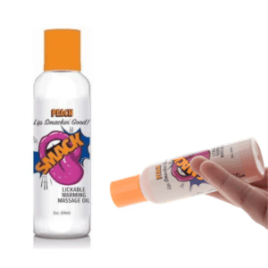 Smack Lickable Warming Peach Flavored Massage Oil Enhance Intimate Moment