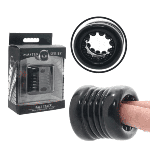 Master Series Ball Stack Ball Stretcher Prolongs Stamina Dual- Functionality - BLACK