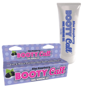 Booty Call Anal Numbing Gel Blue Rasp Flavor Boost Sexual Arousal For Intimate Play