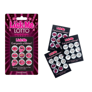 Lick Me Lotto Sexy Scratch-Off Erotic Foreplay Game Card Ticket Adult Sex Toy