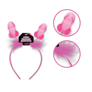 Pink Pecker Boppers Women Bachelorette Party Headband