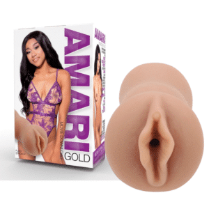 Amari Gold Pussy Stroker Lifelike Realistic Vagina Sleeves Male Masturbator