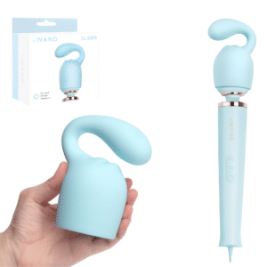 Weighted Vibrating Wand Attachments Blue